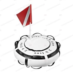 2BFREE Navy White Freediving Buoy -Restube Store 2bfree buoy white 07