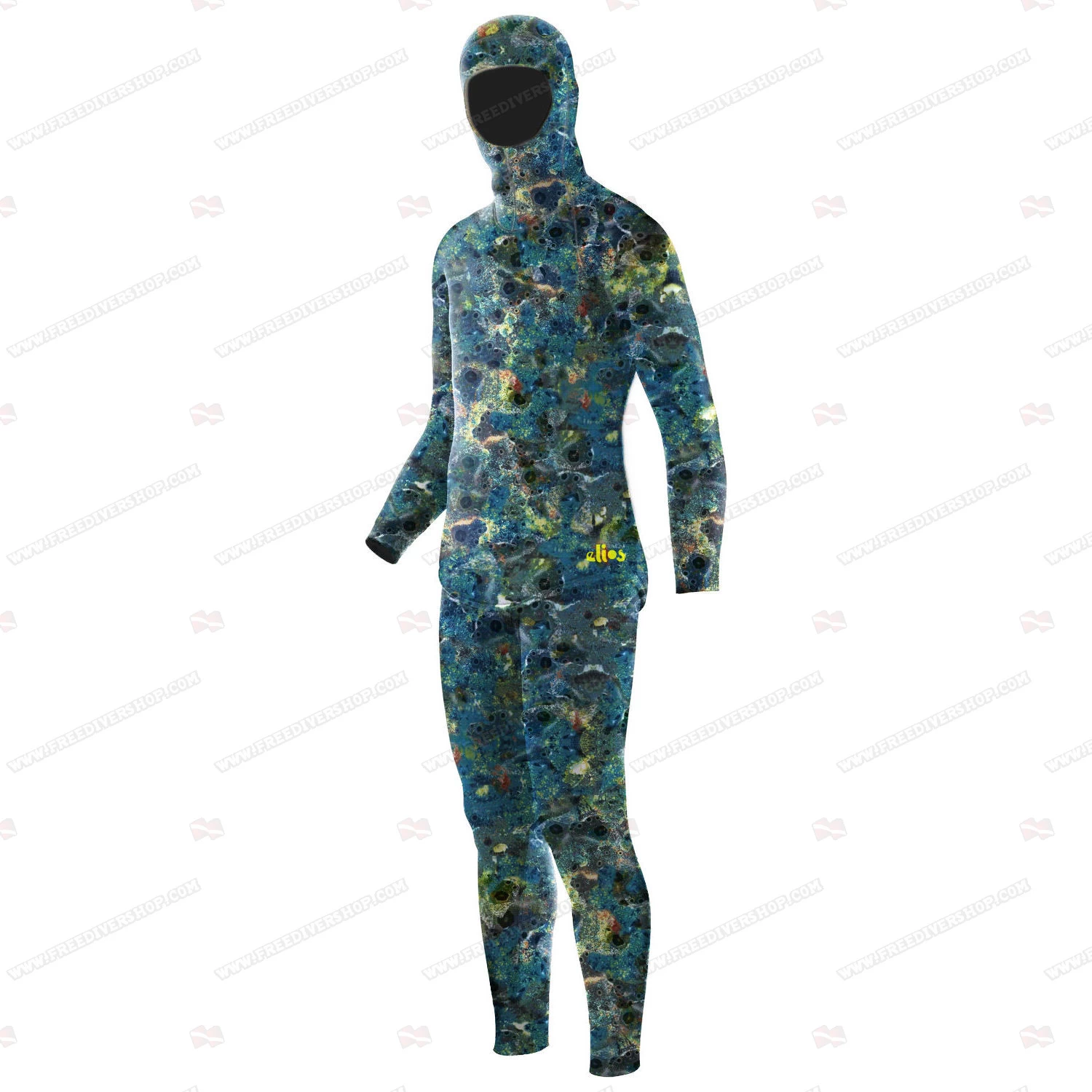 Elios Blue Reef Camouflage Wetsuit 2 Elios Blue Reef Camouflage Wetsuit