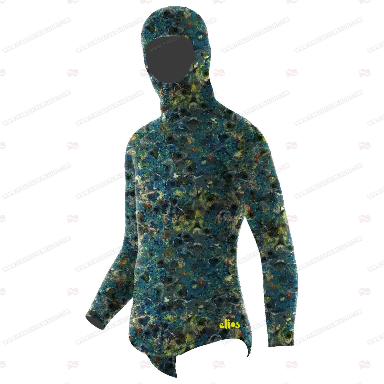 Elios Blue Reef Camouflage Hoodie Jacket 3 Elios Blue Reef Camouflage Hoodie Jacket