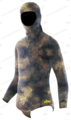 Elios Hyperstretch Beige Camouflage Wetsuit -Restube Store green hyperstretch top 3