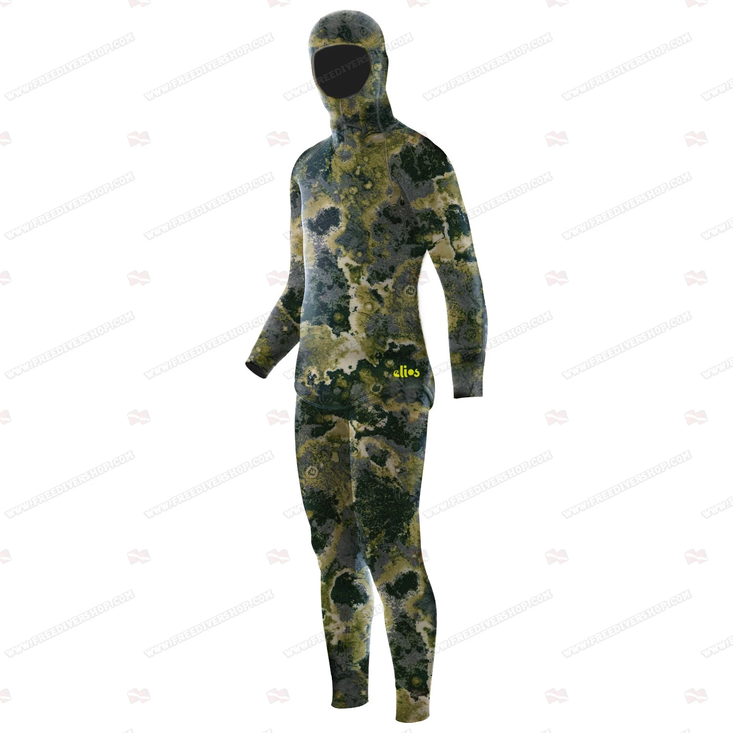 Elios Green Reef Camouflage Wetsuit 3 Elios Green Reef Camouflage Wetsuit