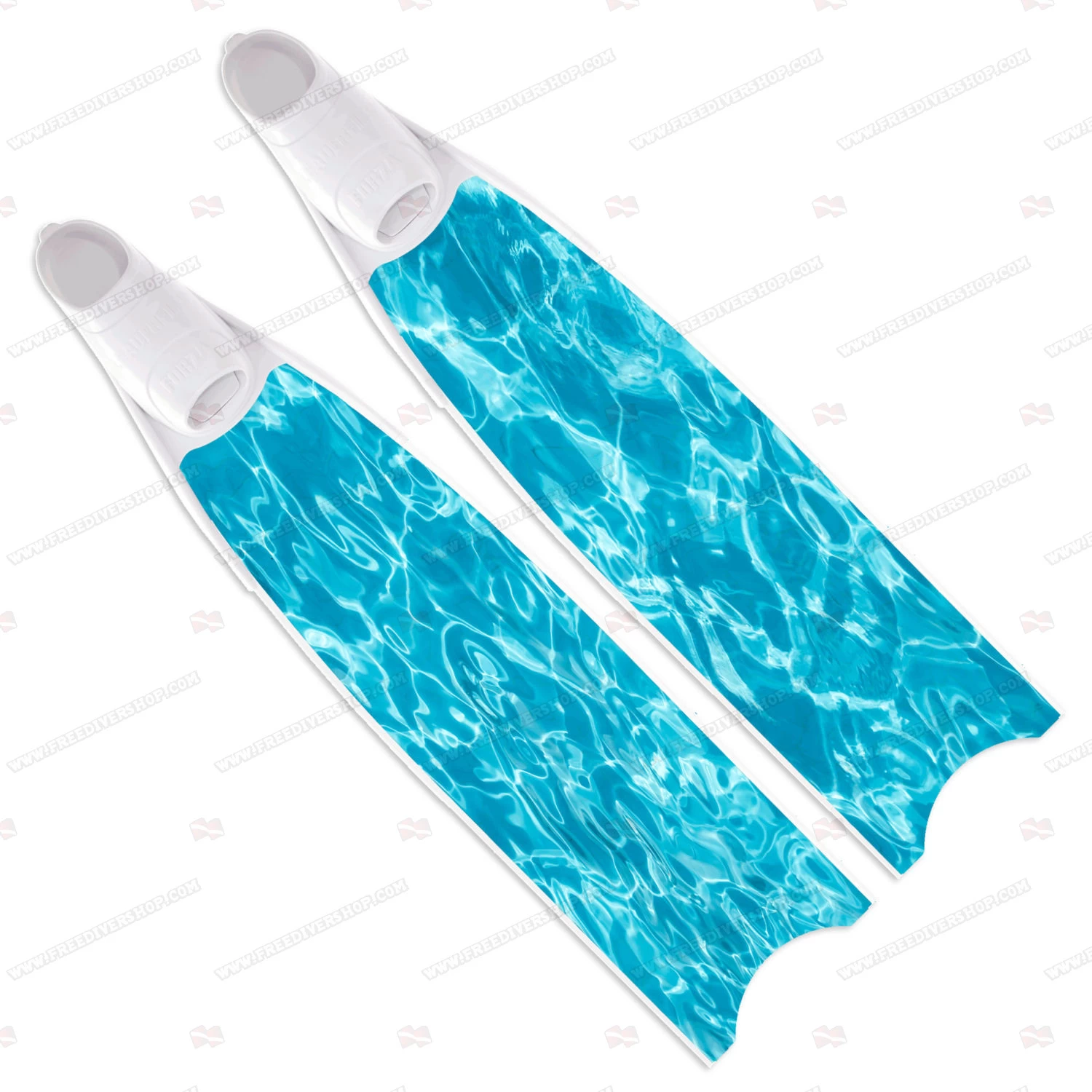 Leaderfins Pure Carbon Blue Camo Fins 3 Leaderfins Pure Carbon Blue Camo Fins
