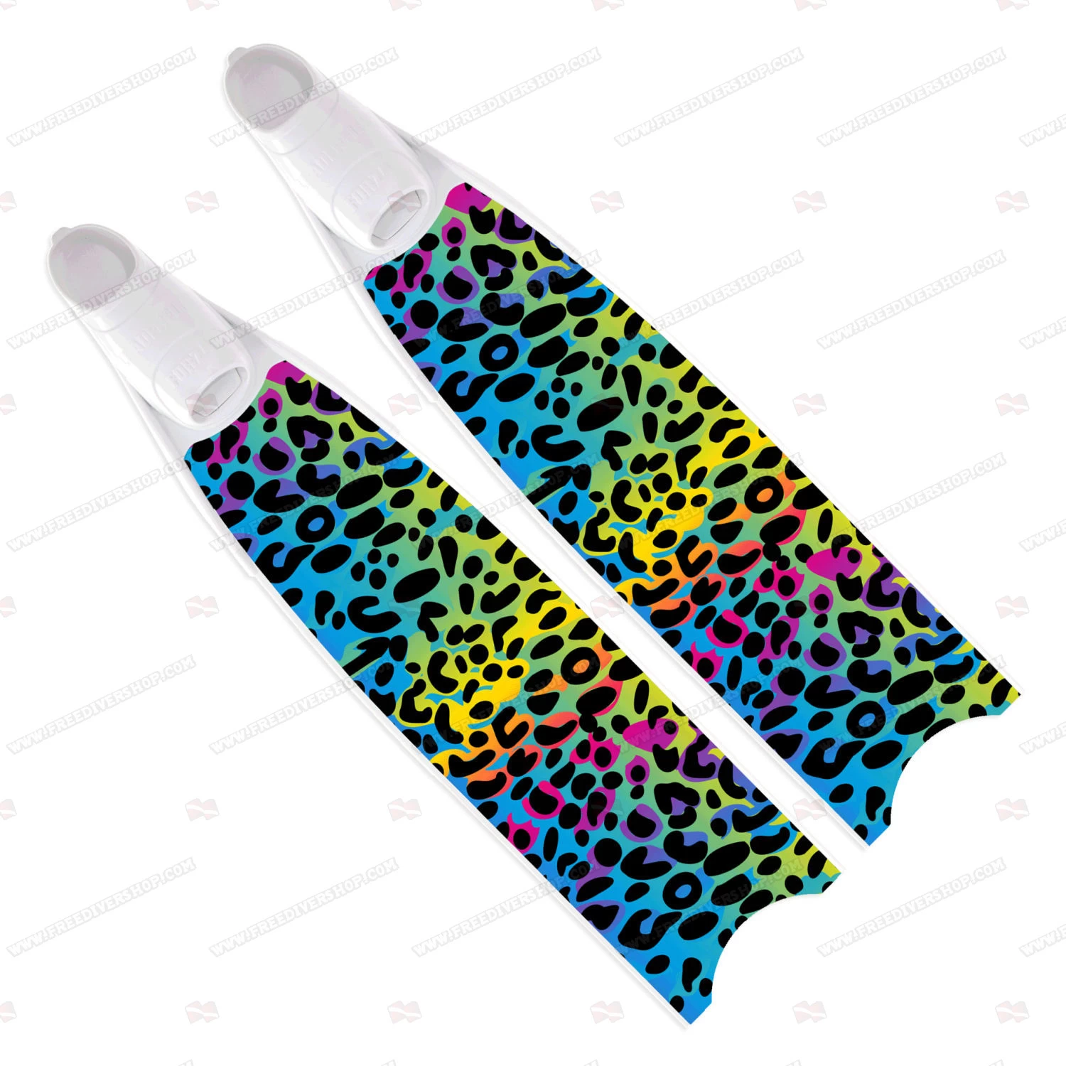 Leaderfins Rainbow Cheetah Fins - Limited Edition 3 Leaderfins Rainbow Cheetah Fins - Limited Edition