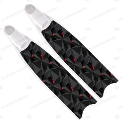 Leaderfins Red Polygon Fins - Limited Edition