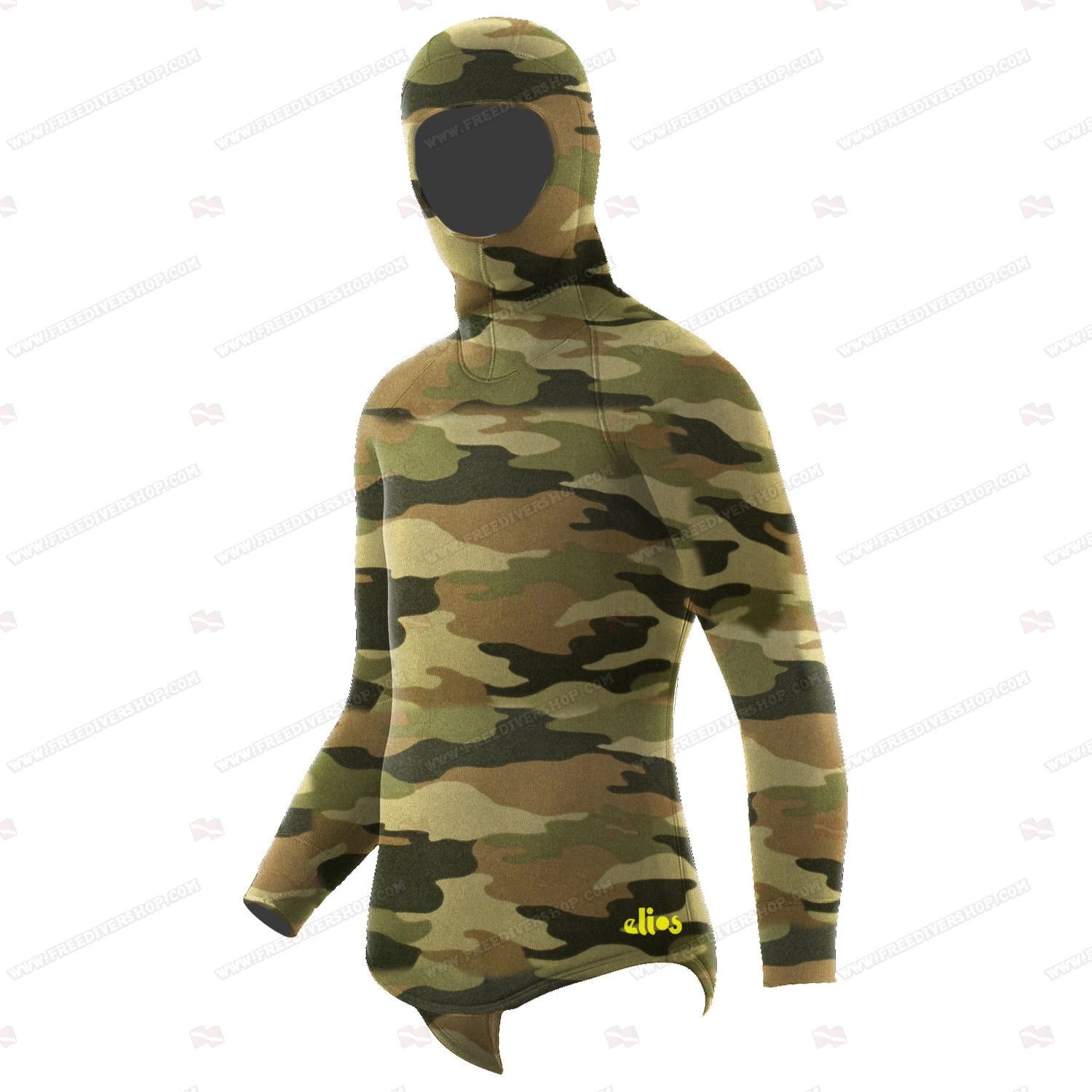 Elios Shaca / Marrone Camouflage Hoodie Jacket 3 Elios Shaca / Marrone Camouflage Hoodie Jacket