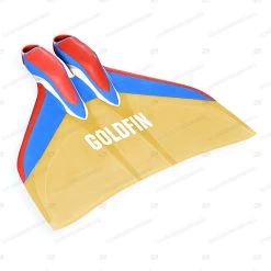 GoldFin Fish Tail Freediving Hyper Monofin 14 GoldFin Fish Tail Freediving Hyper Monofin -Restube Store src hyper hm bl rd 01 m2 1