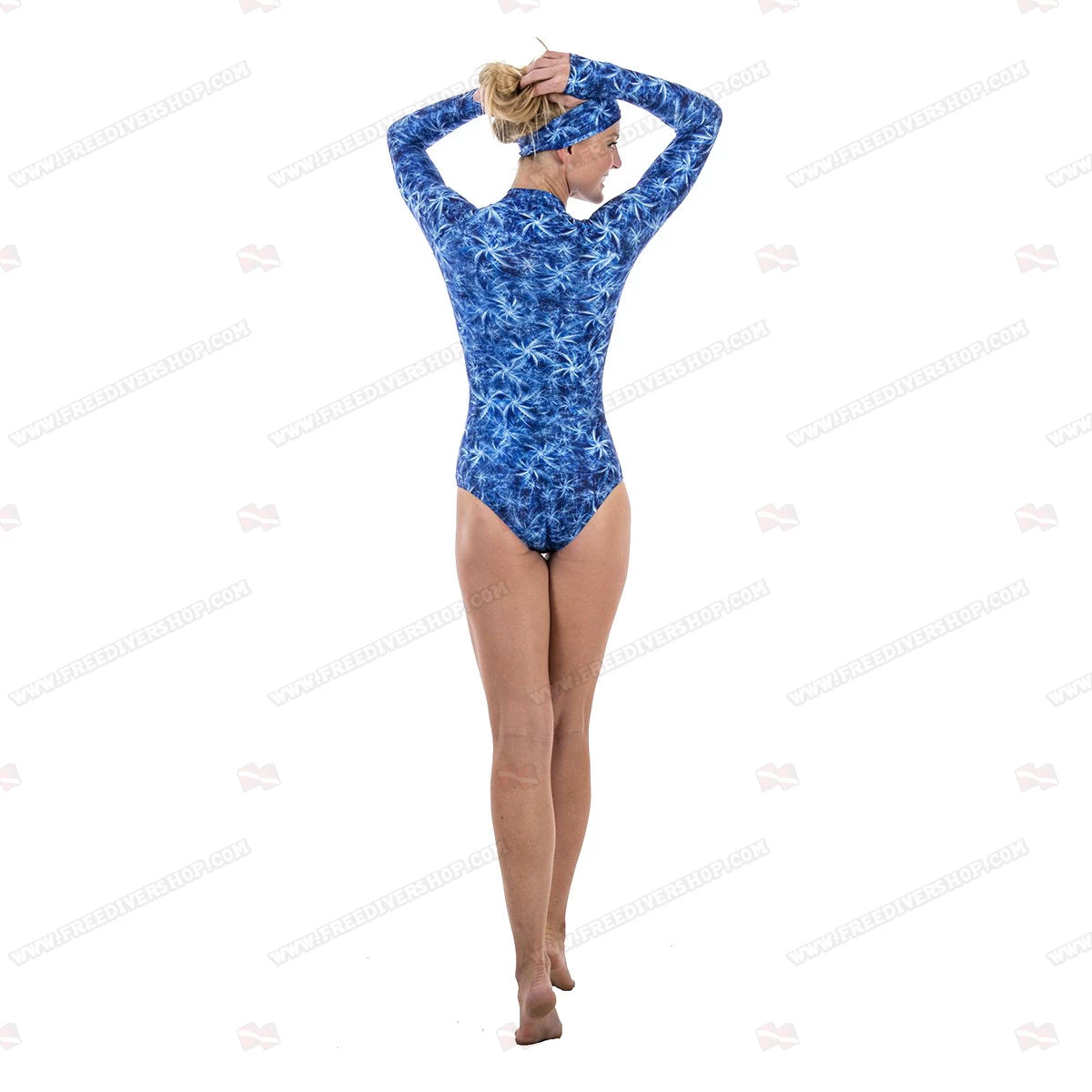 SlipIns Blue Feather Sun Protective Swimsuit 5 SlipIns Blue Feather Sun Protective Swimsuit - Image 3